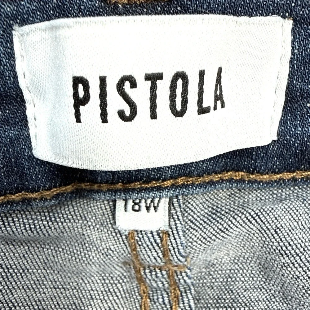 Pistola Mid Rise Skinny Jeans Size 18W Blue‎ Stretch Denim Ankle